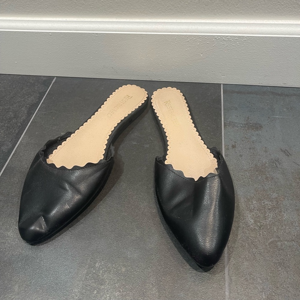 Restricted Black Women's Mules